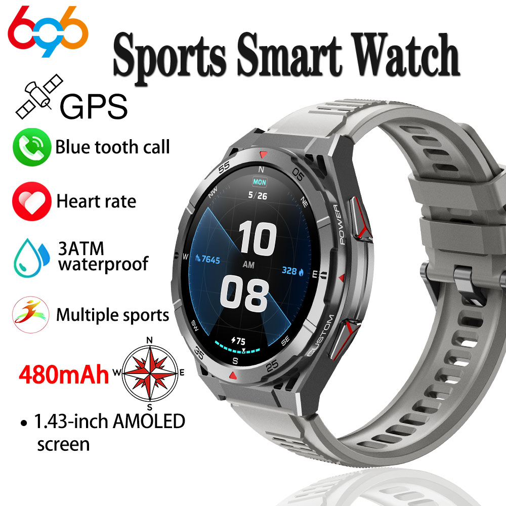 Smartwatch Face - Jam tangan pintar olahraga GPS, jam