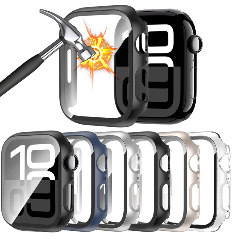 Apple Smartwatch Accessories - Kaca Antigores + Casing untuk Apple