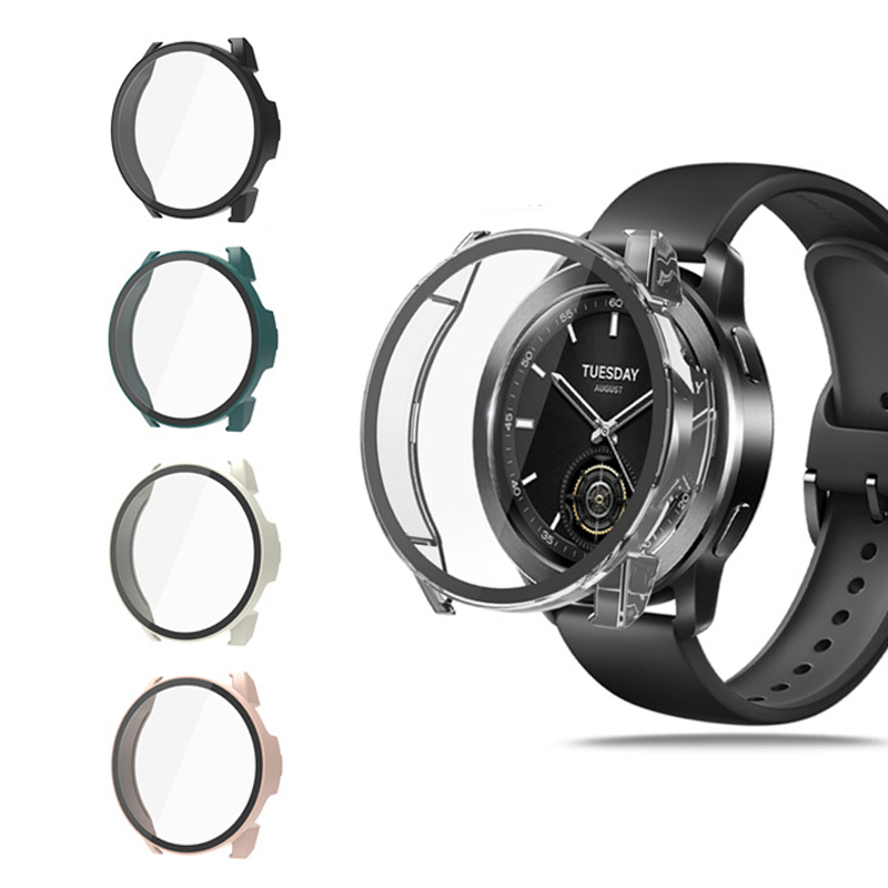 Xiaomi Smartwatch S3 Accessories - Pelindung layar kaca, cangkang tepi keras