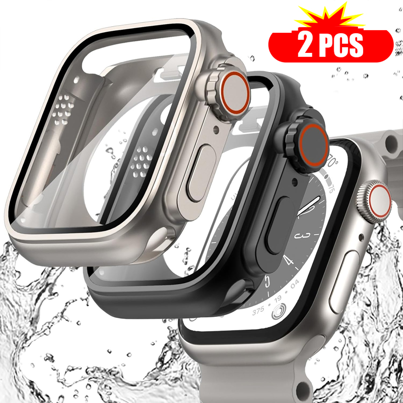 Apple Smartwatch Accessories - 2 buah kaca Tempered + penutup