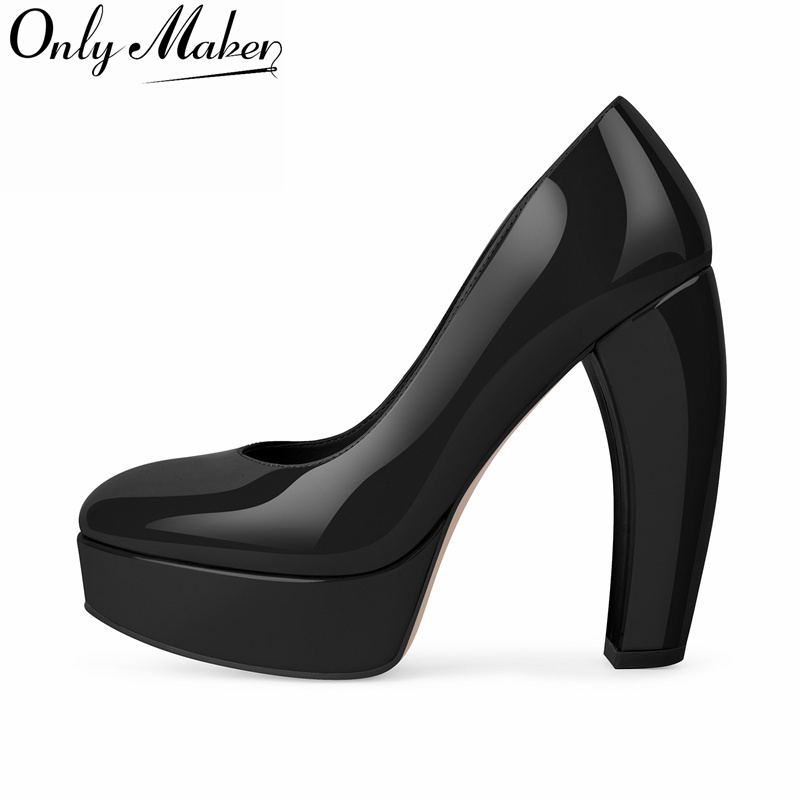 Leather Classic Strap - Onlymaker Sepatu Hak Tinggi Wanita dengan