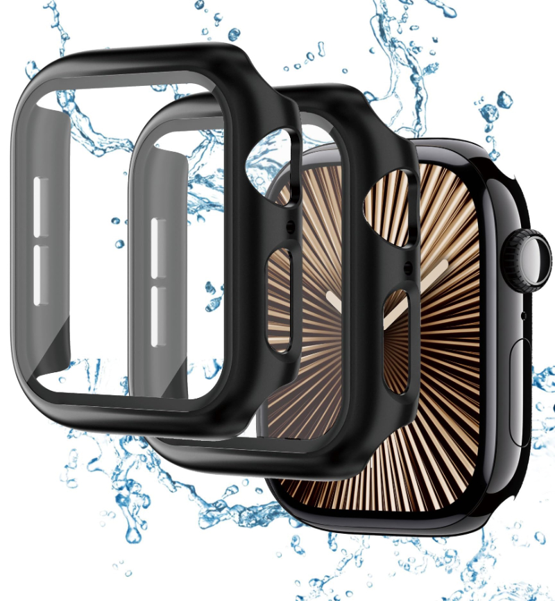 Apple Smartwatch Accessories - 2 Buah Kaca Antigores + Casing