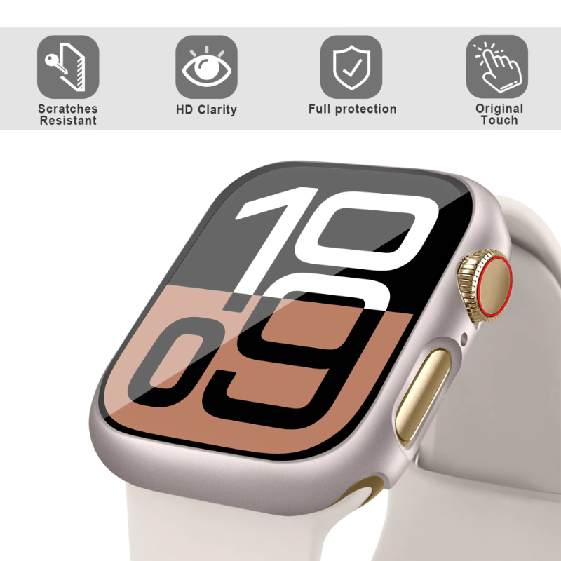 Kaca Antigores + Casing untuk  - Apple Smartwatch Accessories ulasan dan harga