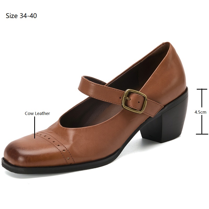 Sepatu Pumps Wanita Drestrive  - Leather Classic Strap ulasan dan harga