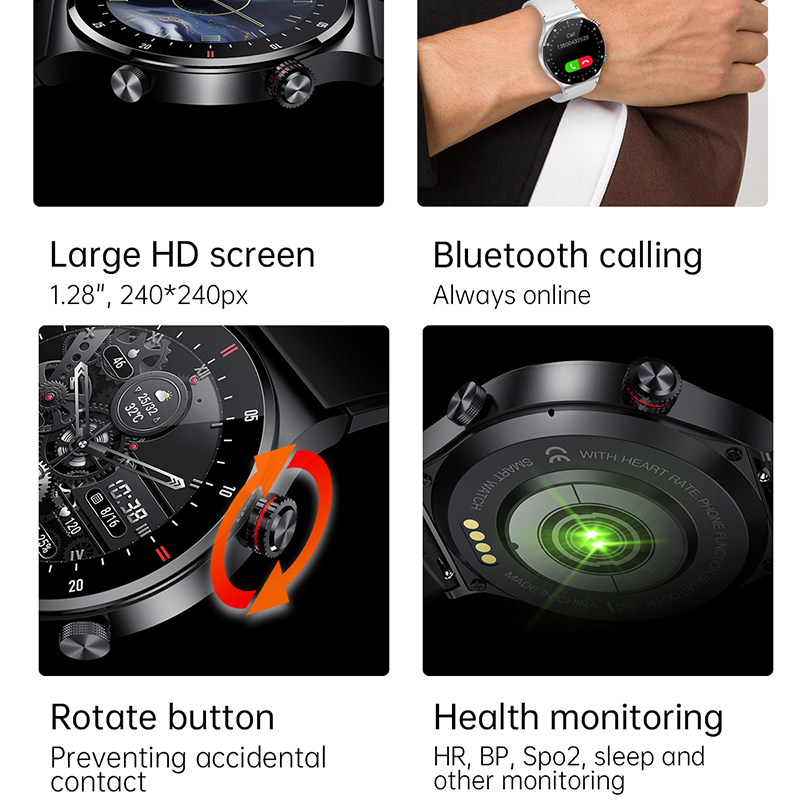 Jam Tangan Pintar GPS ECG+PPG  - Smartwatch Face ulasan dan harga
