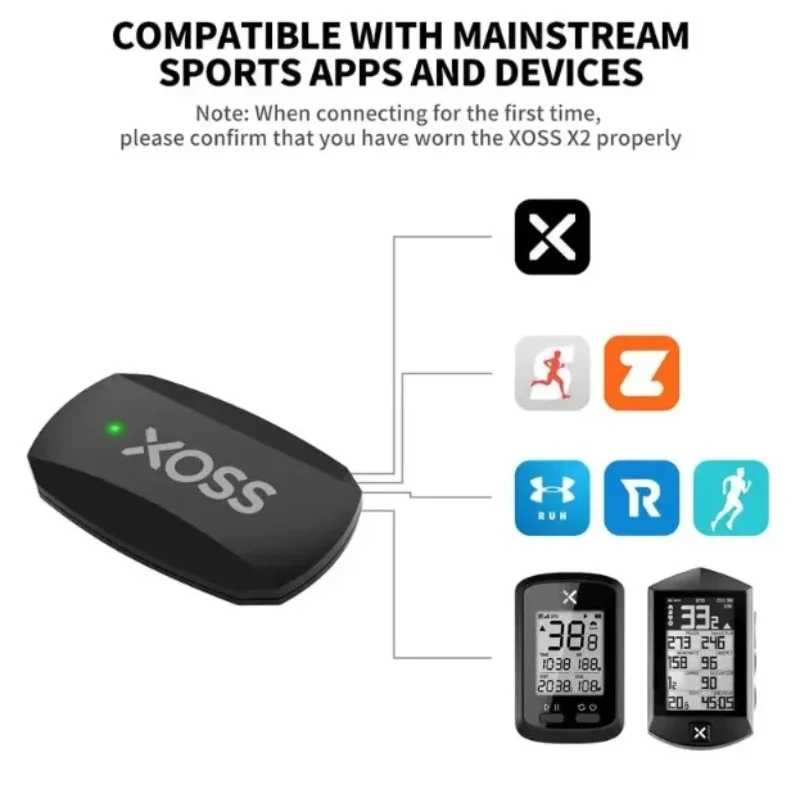 Sensor Detak Jantung Dada XOSS - Rugged Sport Strap ulasan dan harga
