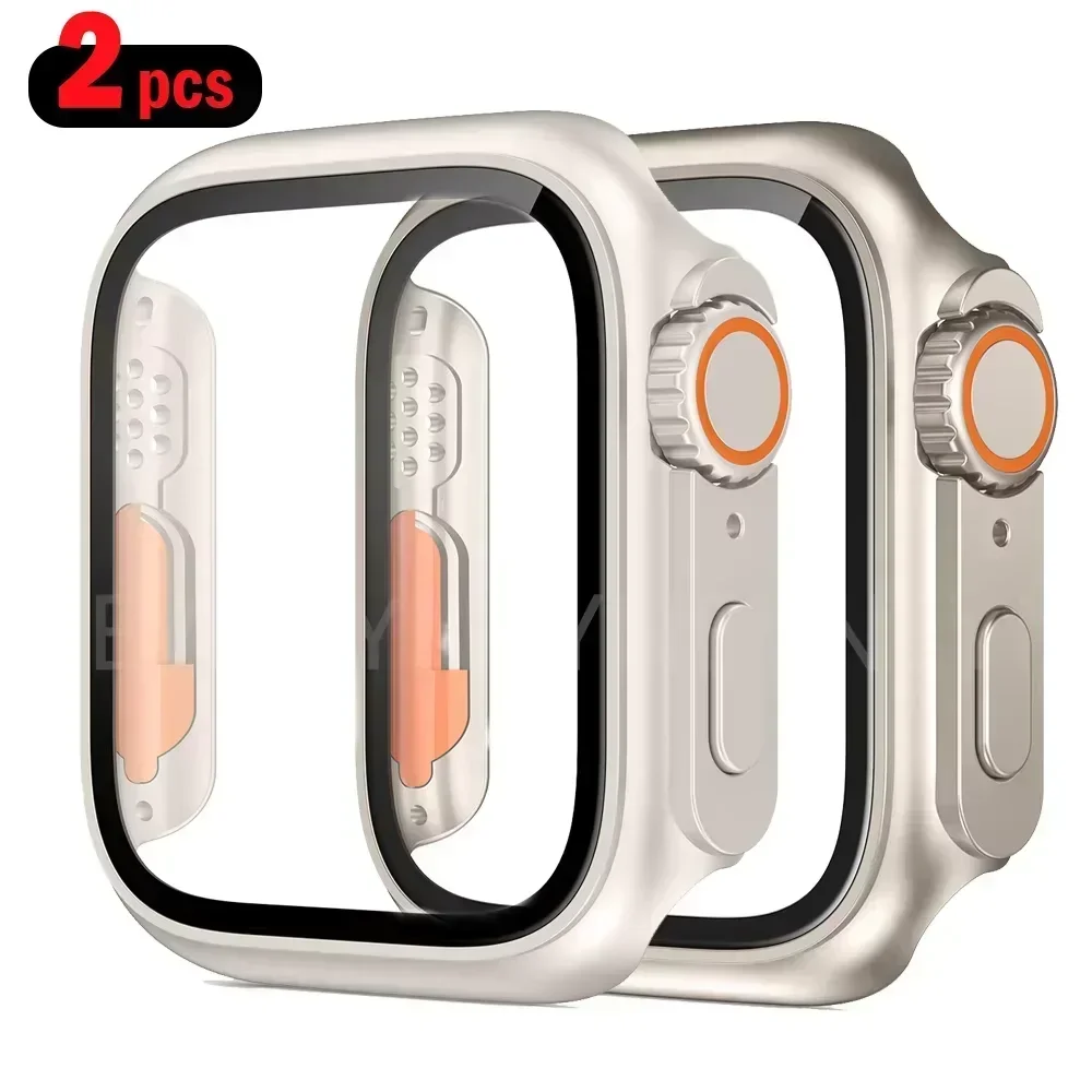 2 buah kaca Tempered + penutup - Apple Smartwatch Accessories ulasan dan harga
