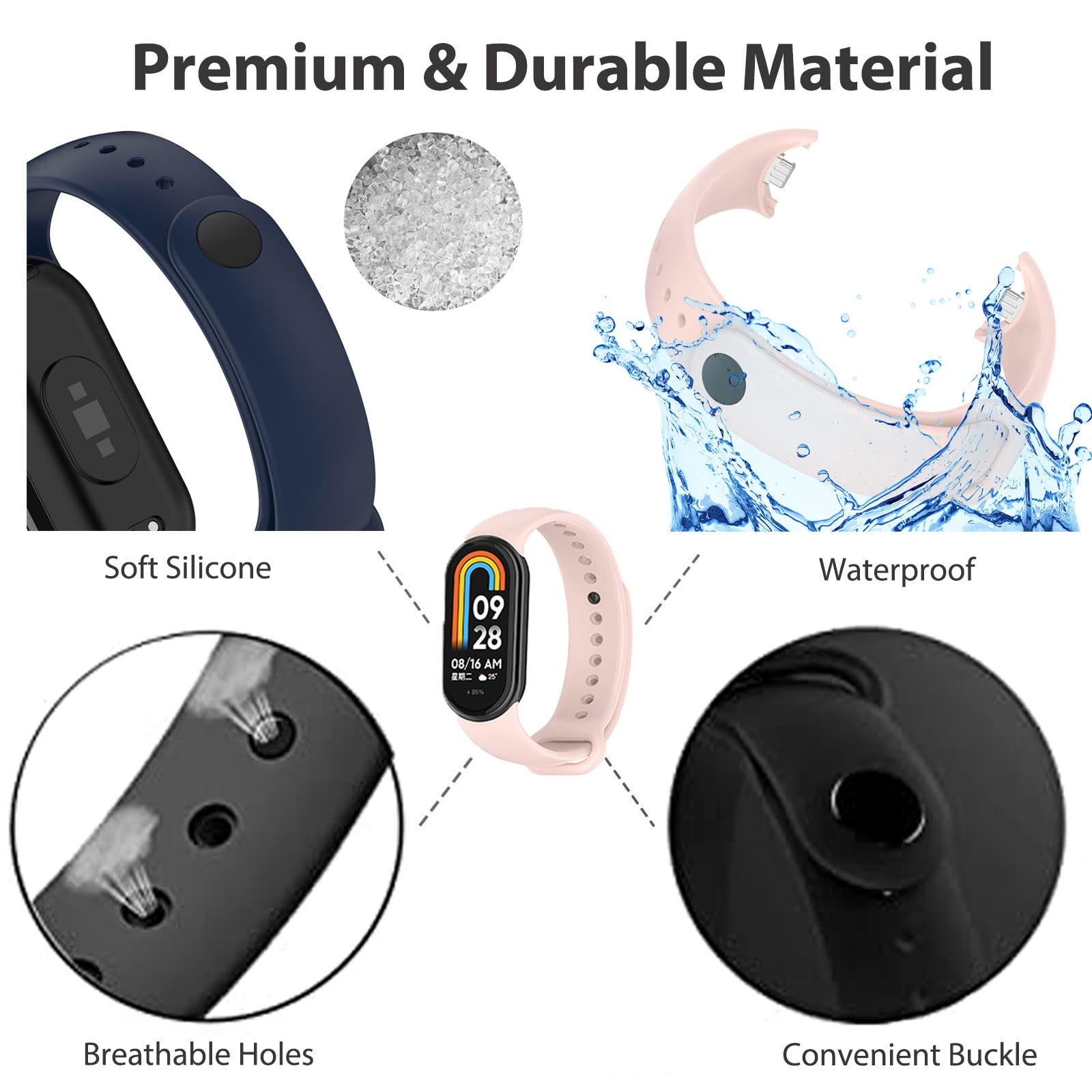 Gelang untuk Mi band 8 tali si - Xiaomi Smartwatch Accessories ulasan dan harga