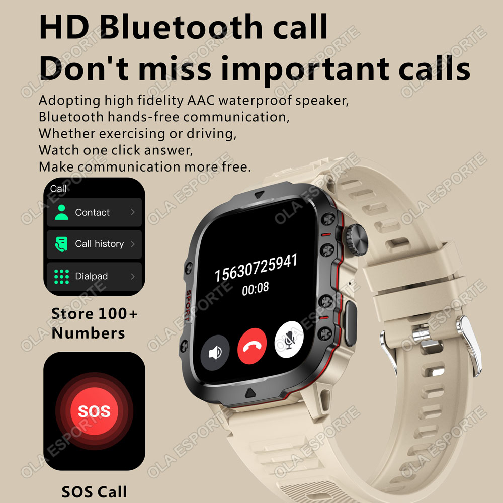 Jam Tangan Pintar Militer Baru - Smartwatch Face ulasan dan harga