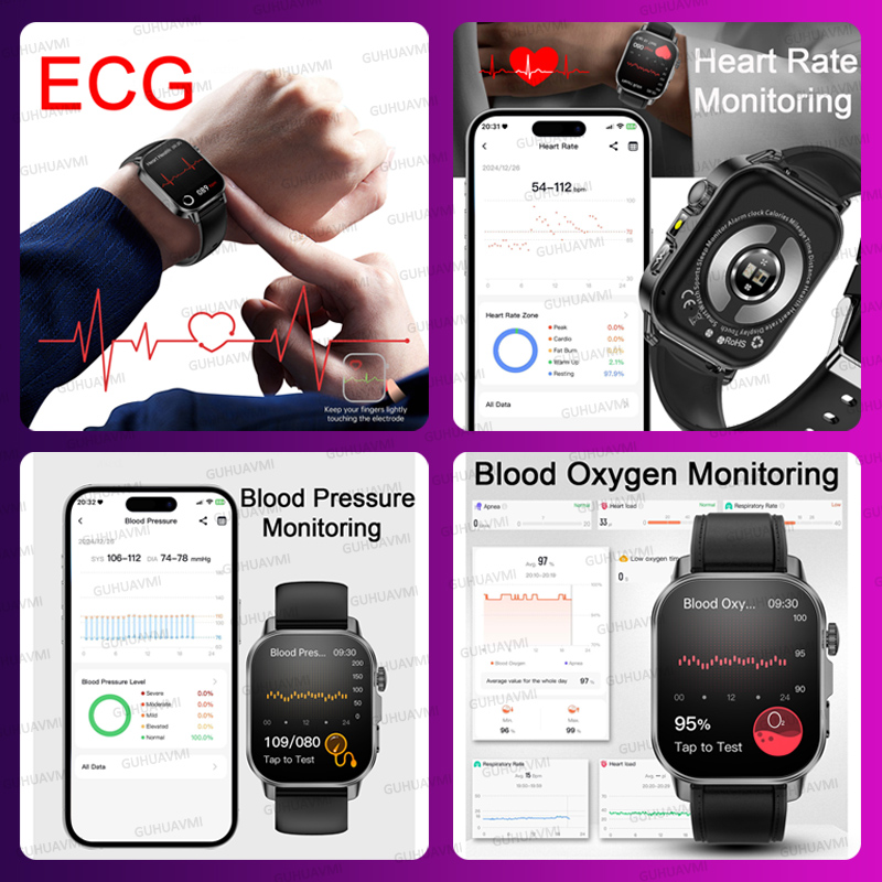 Jam Tangan Pintar Kesehatan AI - Smartwatch Custom ulasan dan harga