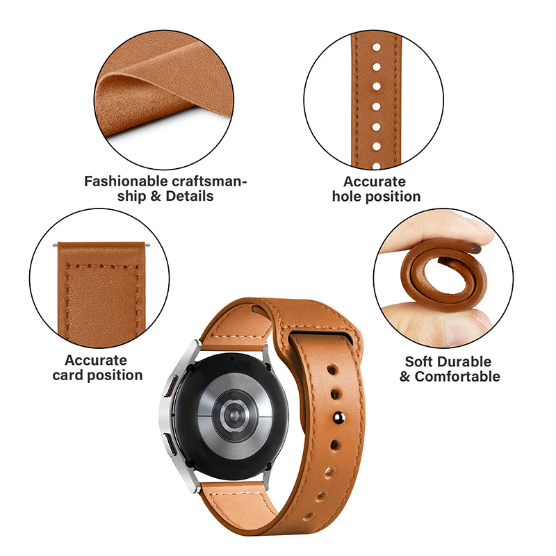 Tali jam kulit untuk Samsung G - Titan Smartwatch Accessories ulasan dan harga