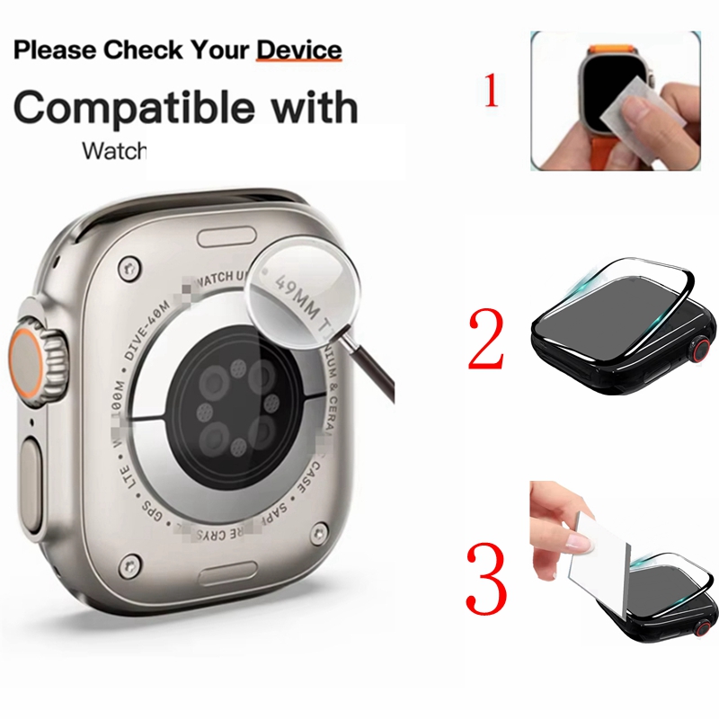 3 Pelindung Layar + 1 Penutup  - Apple Smartwatch Accessories ulasan dan harga