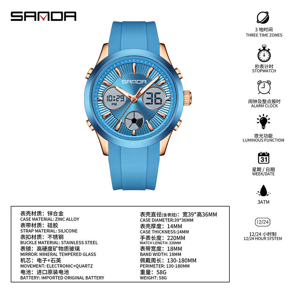 Jam tangan elektronik SANDA, j - Smartwatch Nexus ulasan dan harga