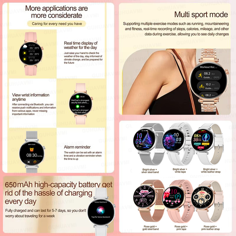Jam Tangan Pintar Baru 1,27 in - Smartwatch Custom ulasan dan harga