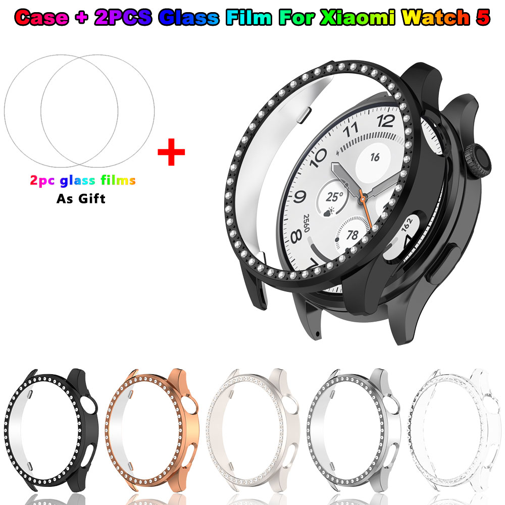 Casing PC Bling + Kaca Film un - Xiaomi Smartwatch Accessories ulasan dan harga