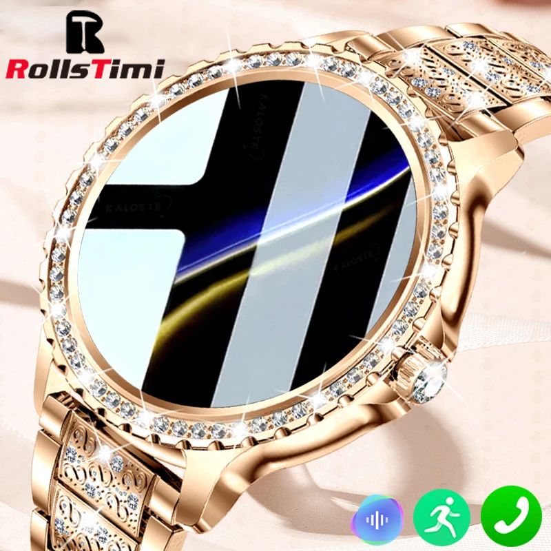 Jam tangan pintar wanita emas, - Smartwatch Face ulasan dan harga